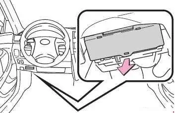 2006-2011 Toyota Camry - Location of the Fuse Panel